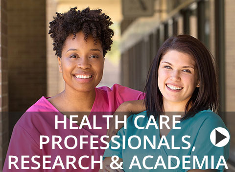 healthcare professionals, research and academia