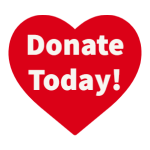 Donate Today heart shaped button