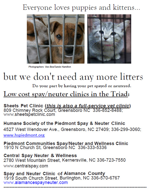 Spay Neuter Guilford County Nc