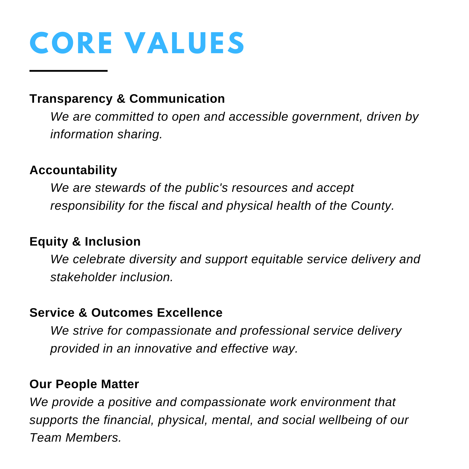 Values