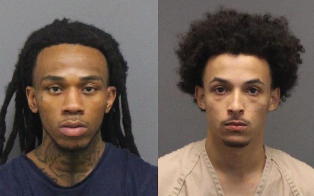 Booking photos of arrestees from Glenville Drive shooting. 