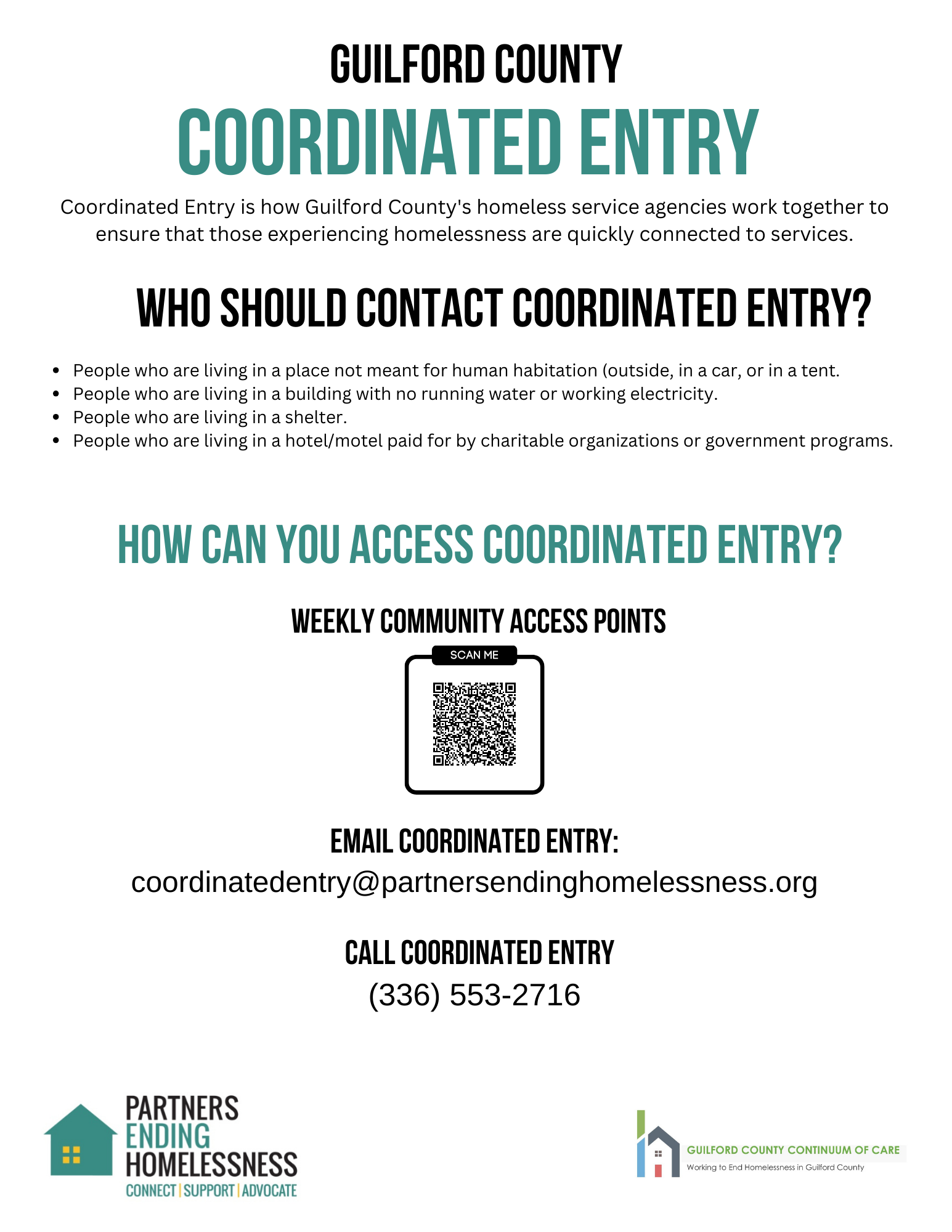 Connecting with Coordinated Entry [Flyer]