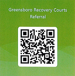 Greensboro Recovery Courts Referral QR code