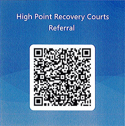 High Point Recovery Courts Referral QR code