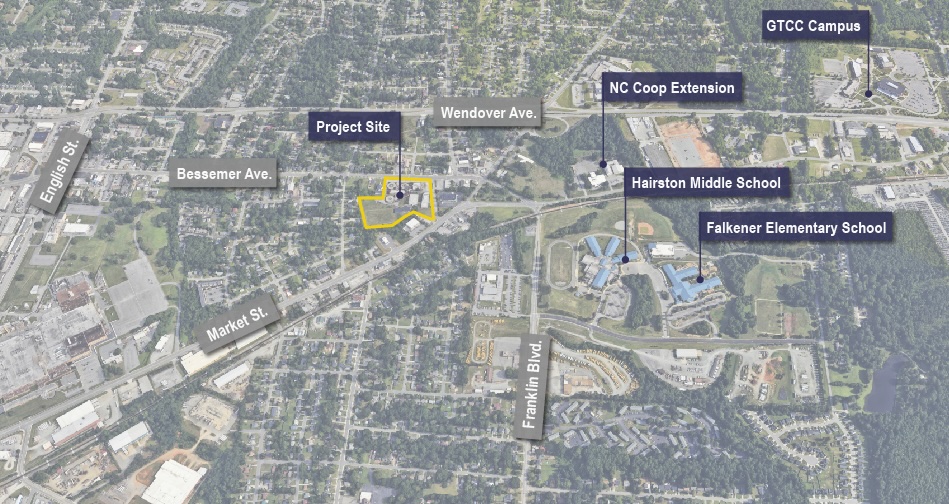 Erwin School Area Map