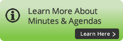 Learn More About Minutes & Agendas button