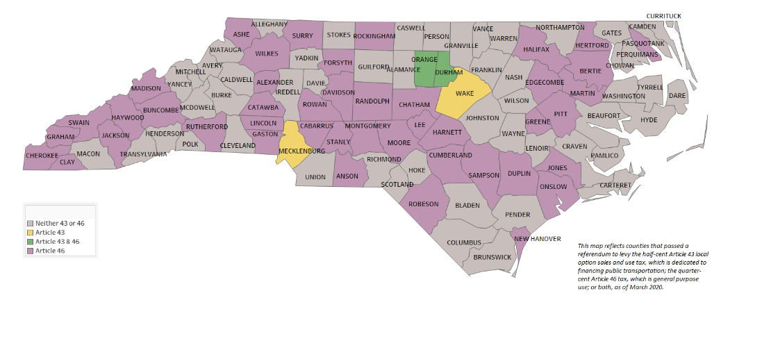 Counties passed tax